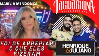 MARÍLIA MENDONÇA NÃO SUPORTARIA OUVIR ISSO DE HENRIQUE E JULIANO