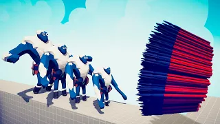 4x DIFFERENT SIZE OF ICE GIANT vs EVERY GOD - Totally Accurate Battle Simulator TABS