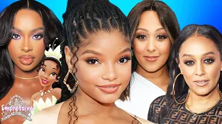 Halle Bailey made Tamera & Tia Mowry CRY! | Coco Jones should play Princess Tiana? | Little Mermaid