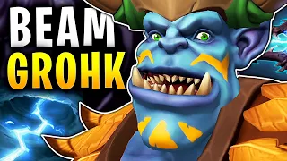 SOLO HEALER GROHK GOES HUGE! - Paladins Gameplay Build