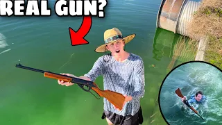 I Found a GUN While Fishing…