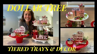 Tiered Trays & 4 of the CUTEST DIY’S EVER!! EVERYTHING DOLLAR TREE!