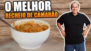 Recheio de Camarão Fácil e Muito Gostoso do Chef Taico para você usar nas mais diversas receitas