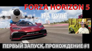 FORZA HORIZON 5 первый запуск, прохождение на руле #1