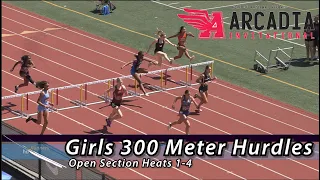 2022 TF - Arcadia Invite - 300M Hurdles (Girls, Open, 4 heats)