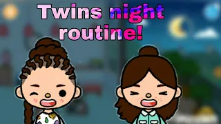 Twins night routine!   | Toca Crumpet