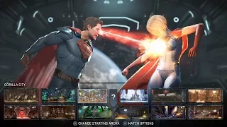 Superman V/S Supergirl in Injustice 2 on Xbox one X!
