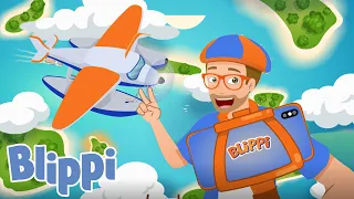 SING WITH BLIPPI | Seaplane Song | Educational Videos for Toddlers | Blippi Videos