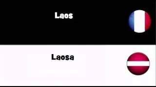 VOCABULAIRE EN 20 LANGUES = Laos