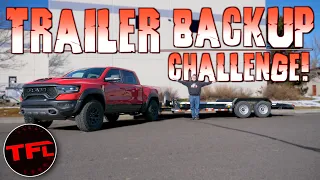 How Well Does The 2021 Ram TRX's Trailer Reverse Steer Control Actually WORK? I Put It To The Test!