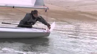 How to Sail - Single Handed - Beach Launching: Part 3 of 5: Cross Shore Wind
