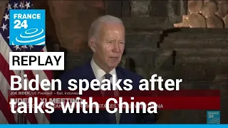 Replay: US president Joe Biden speaks after high-stakes talks with China • FRANCE 24 English