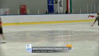 Mariia Pinchuk Mykyta Pogorielov Rhythm Dance Budapest Trophy 2020