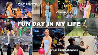 FUN DAY IN MY LIFE! Bowling 🎳 Family time, Shopping & More | VLOG | Mishti Pandey