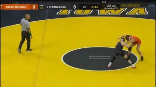 Spencer Lee (Iowa) VS Reece Witcraft (Oklahoma)