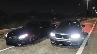 BMW M5 Competition Bolt Ons E50 vs Mercedes C63 AMG Pure 1000 Turbos E60