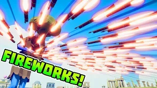 TABS | Sending Units To Space Using FIREWORK Archers! - Totally Accurate Battle Simulator Dynasty