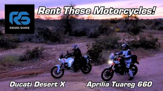 The Best 2023 Adv Bikes| Ducati Desert X and Aprilia Tuareg 660 | Rent them on Riders Share