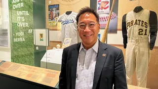 Baseball memorabilia collector Stephen Wong shares items to the Nat'l Postal Museum's latest exhibit