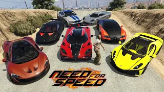 GTA 5 - Stealing Need For Speed Cars with Trevor | (GTA V Real Life Cars #31)