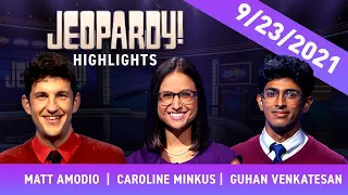 Matt Amodio’s Streak Continues | Daily Highlights | JEOPARDY!