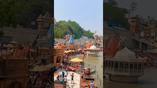 Haridwar ganga river || har ki pouri 🙏 #haridwar #haridwarkumbh