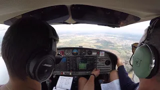 Landing at Gloucestershire Airport on return from Ireland - DA42 IFR with ATC