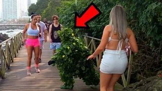 ULTIMATE BEST OF BUSHMAN PRANK COMPILATION👻 BEST SCARES 2023! HILARIOUS REACTIONS! SURREAL SCREAMS!