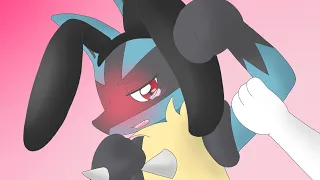 [Pokémon] Lucario wearing Bunny Ears.