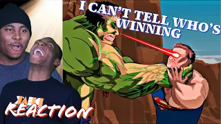 "He Can't Be STOP!" | Superman Vs Hulk Animation (Part2) -Taming The Beast II (Reaction)