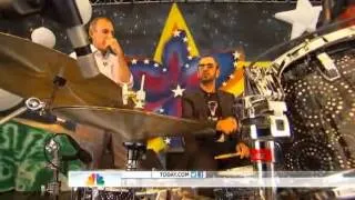 Ringo Starr gives Matt Lauer a drum lesson