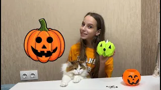 Тыква из бумаги (Оригами) / DIY на Хэллоуин ( HALLOWEEN ) / ORIGAMI PAPER PUMPKIN