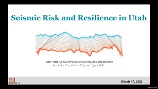 Seismic Risk and Resilience in Utah