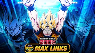 CARNIVAL GREATNESS! LEVEL 10 LINKS 100% LR SSJ GOKU, VEGETA & TRUNKS! (DBZ: Dokkan Battle)