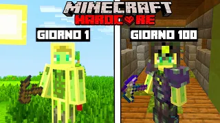 SOPRAVVIVO PER 100 GIORNI SU UN MONDO HARDCORE DI MINECRAFT ITA!