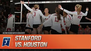 Stanford vs. Houston: 2023 NCAA volleyball second round highlights