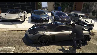 GTA 5 - Stealing Luxury Cars with Franklin! | (GTA V Real Life Cars #4)