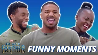 Black Panther Cast Is Hilarious - Funny Moments 2018
