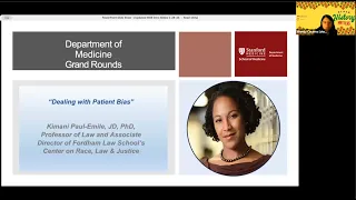 Dealing with Patient Bias | DoM Grand Rounds | 28 February 2024