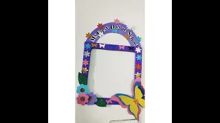 My first day at School frame decor ideas...