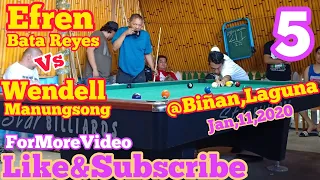 5/6 EFREN BATA REYES VS WENDELL MANUNGSONG [PAREHAS] @BIÑAN,LAGUNA Jan,11,2020