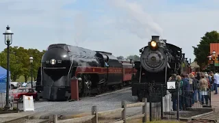 Norfolk and Western 611 Shuttle Rides at the Strasburg Railroad with 90 and 475