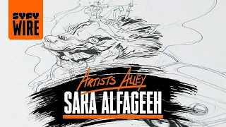 Sara Alfageeh Draws An RPG Punch Buggy (Artists Alley) | SYFY WIRE