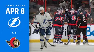 RECAP: Lightning @ Senators 4/8/23 | Time Is Ticking.