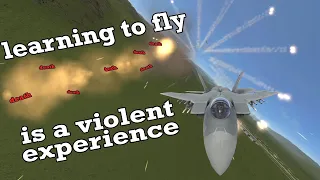 learning to fly in VR is a violent experience