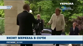 Ангела Меркель встретилась с Владимиром Путиным