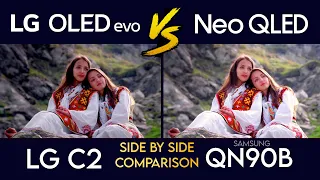 LG C2 OLED vs Samsung QN90B | OLED vs Neo QLED 2022 4K TV Comparison