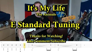 It's My Life - The Animals (Bass Cover with Tabs)