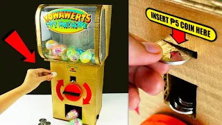 100% Functional Cardboard Capsule Machine | Homemade Toys Vending Machine | Money-Operated Invention