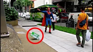 SUPERMAN CRAZY DISTURBING THE PEACE IN MALAYSIA. PRANK.